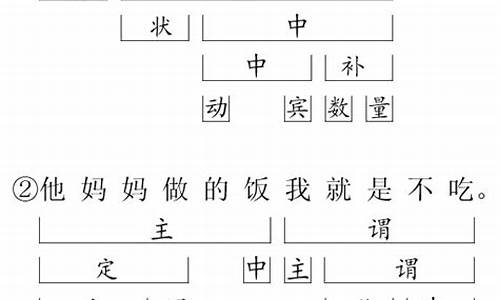 汉语句子结构讲解_汉语句子的结构有几种类型