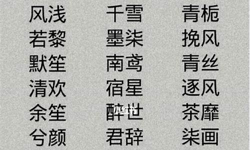 昵称名字大全男四字_昵称名字大全男四字霸气