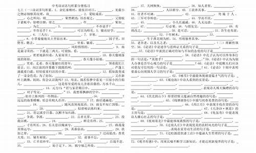 名句积累初中简单_名言积累初中